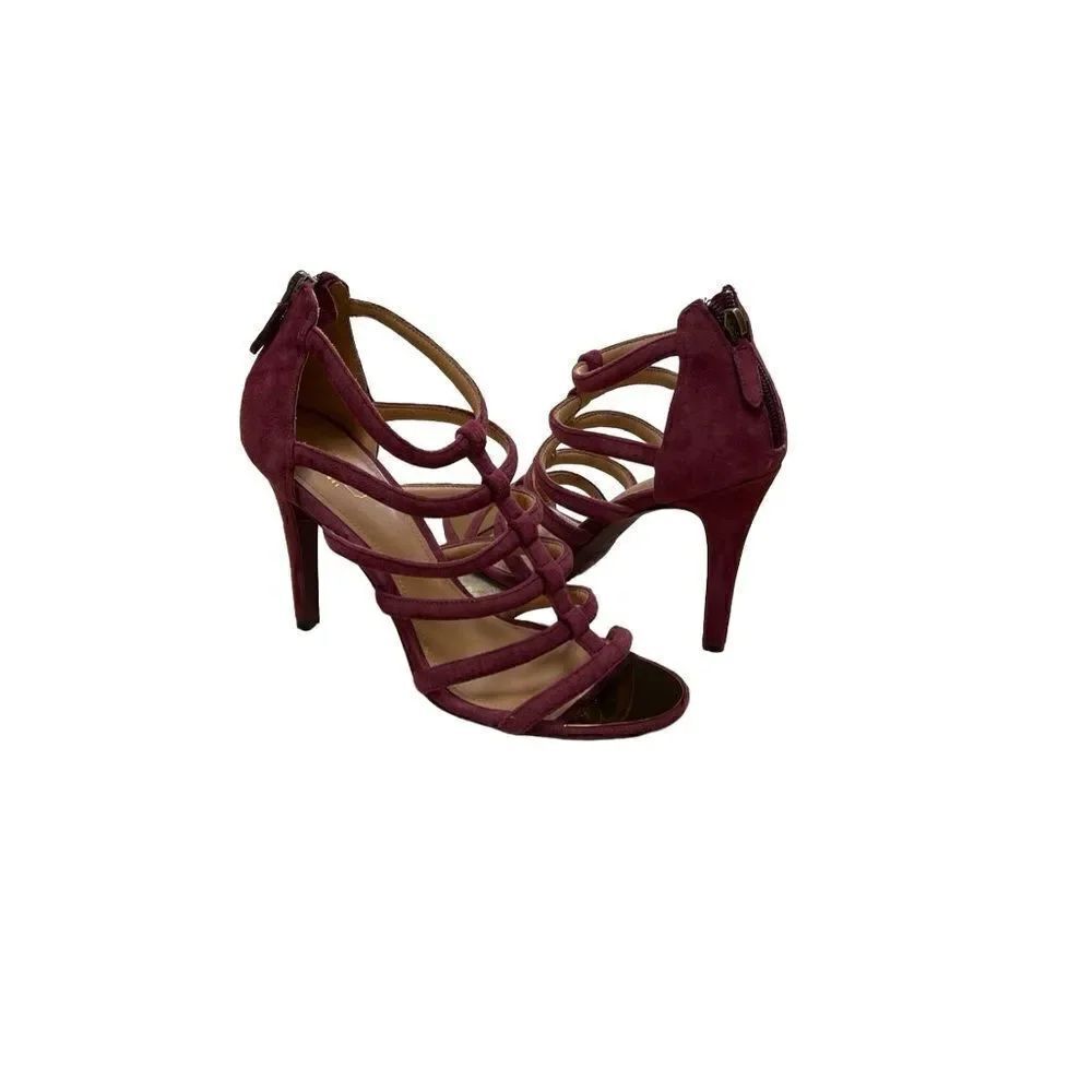 🌟COACH Burgundy Strap Sandals